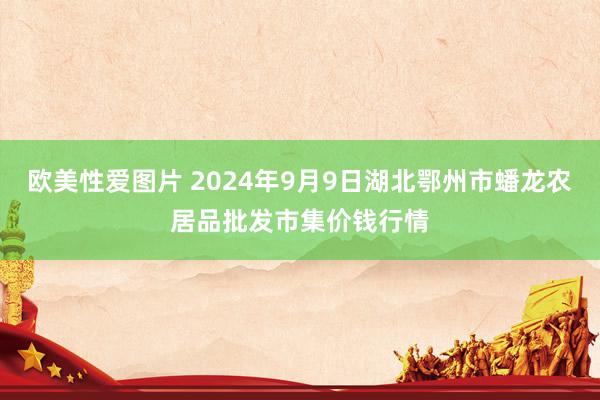 欧美性爱图片 2024年9月9日湖北鄂州市蟠龙农居品批发市集价钱行情