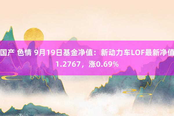 国产 色情 9月19日基金净值：新动力车LOF最新净值1.2767，涨0.69%