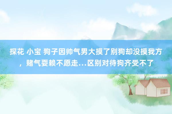 探花 小宝 狗子因帅气男大摸了别狗却没摸我方，赌气耍赖不愿走…区别对待狗齐受不了