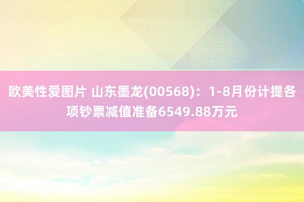 欧美性爱图片 山东墨龙(00568)：1-8月份计提各项钞票减值准备6549.88万元