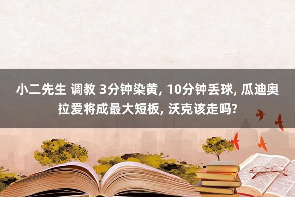 小二先生 调教 3分钟染黄， 10分钟丢球， 瓜迪奥拉爱将成最大短板， 沃克该走吗?